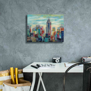 'Colorful Day in Manhattan' by Silvia Vassileva, Canvas Wall Art,16 x 12