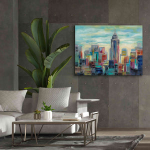 'Colorful Day in Manhattan' by Silvia Vassileva, Canvas Wall Art,54 x 40