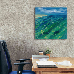'Sunny Sea Reflections' by Silvia Vassileva, Canvas Wall Art,26 x 26