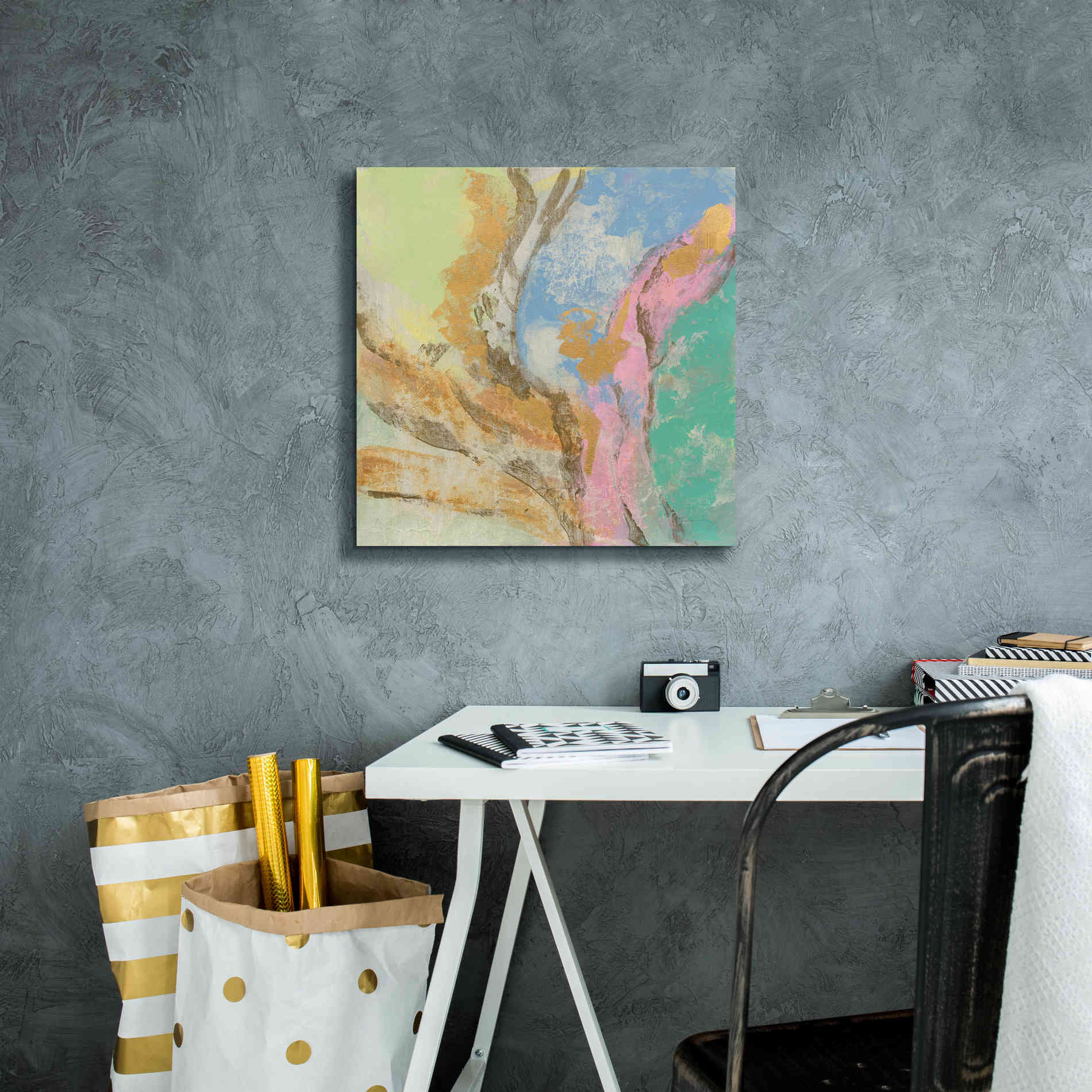 'Retro Jewel Tones I' by Silvia Vassileva, Canvas Wall Art,18 x 18