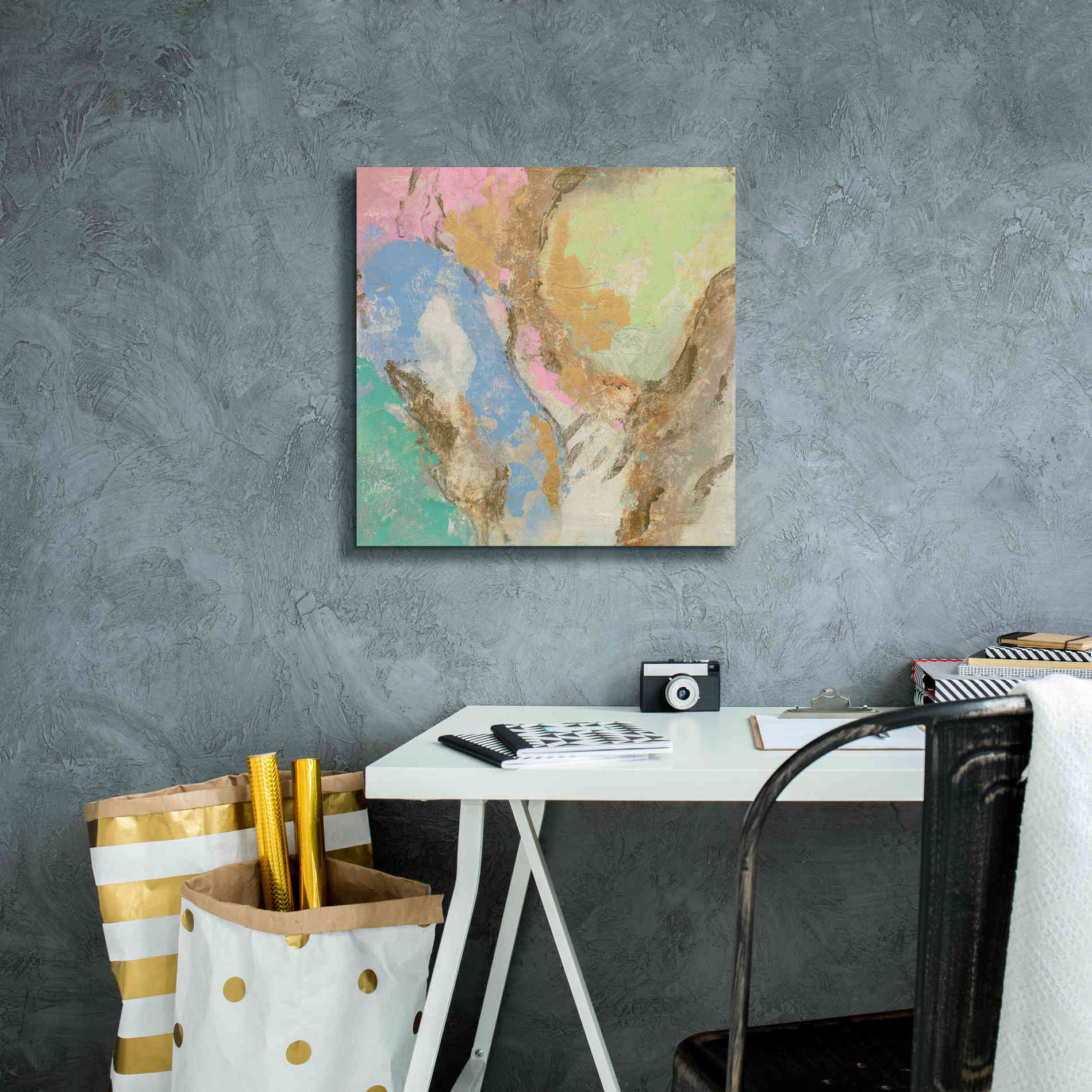 'Retro Jewel Tones II' by Silvia Vassileva, Canvas Wall Art,18 x 18