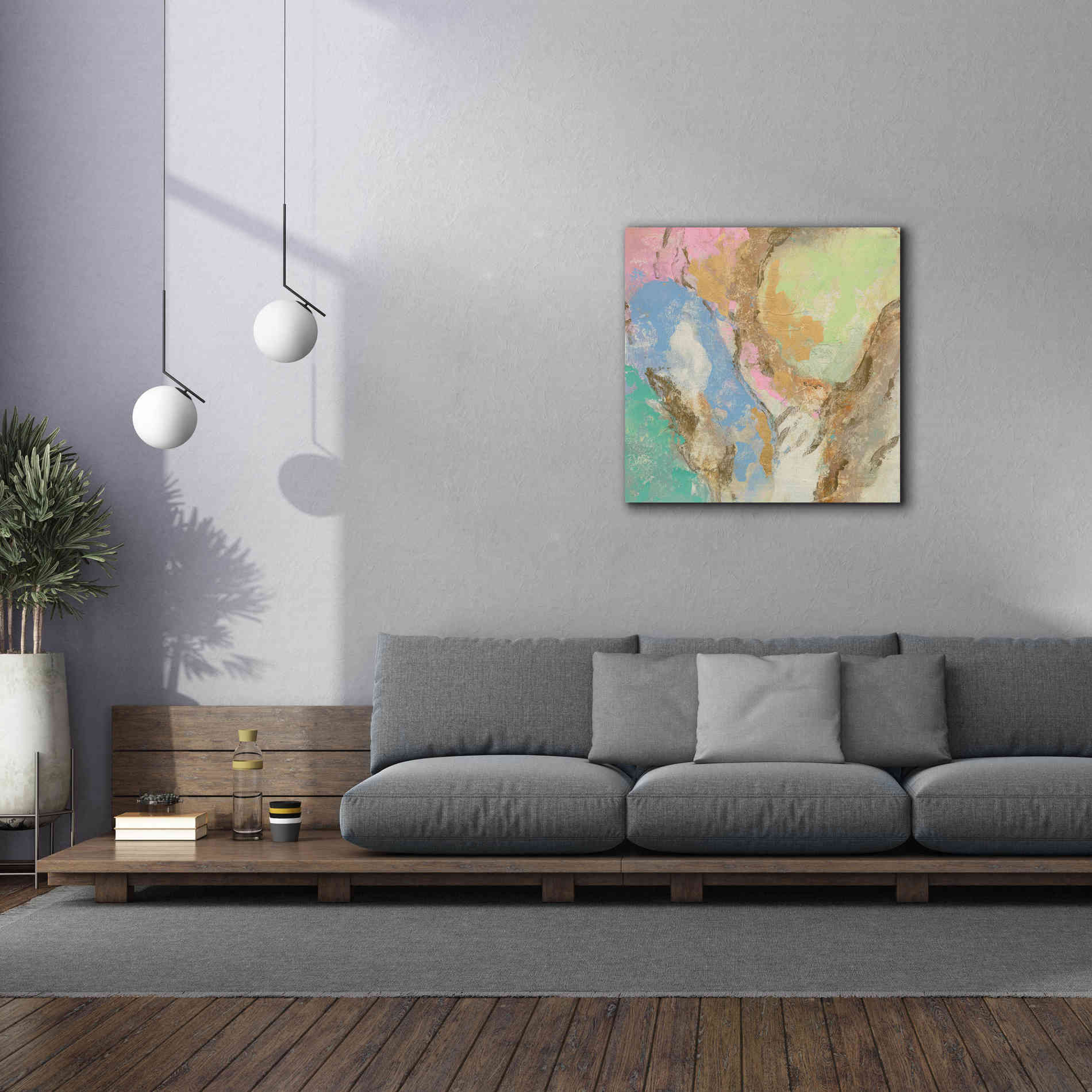 'Retro Jewel Tones II' by Silvia Vassileva, Canvas Wall Art,37 x 37