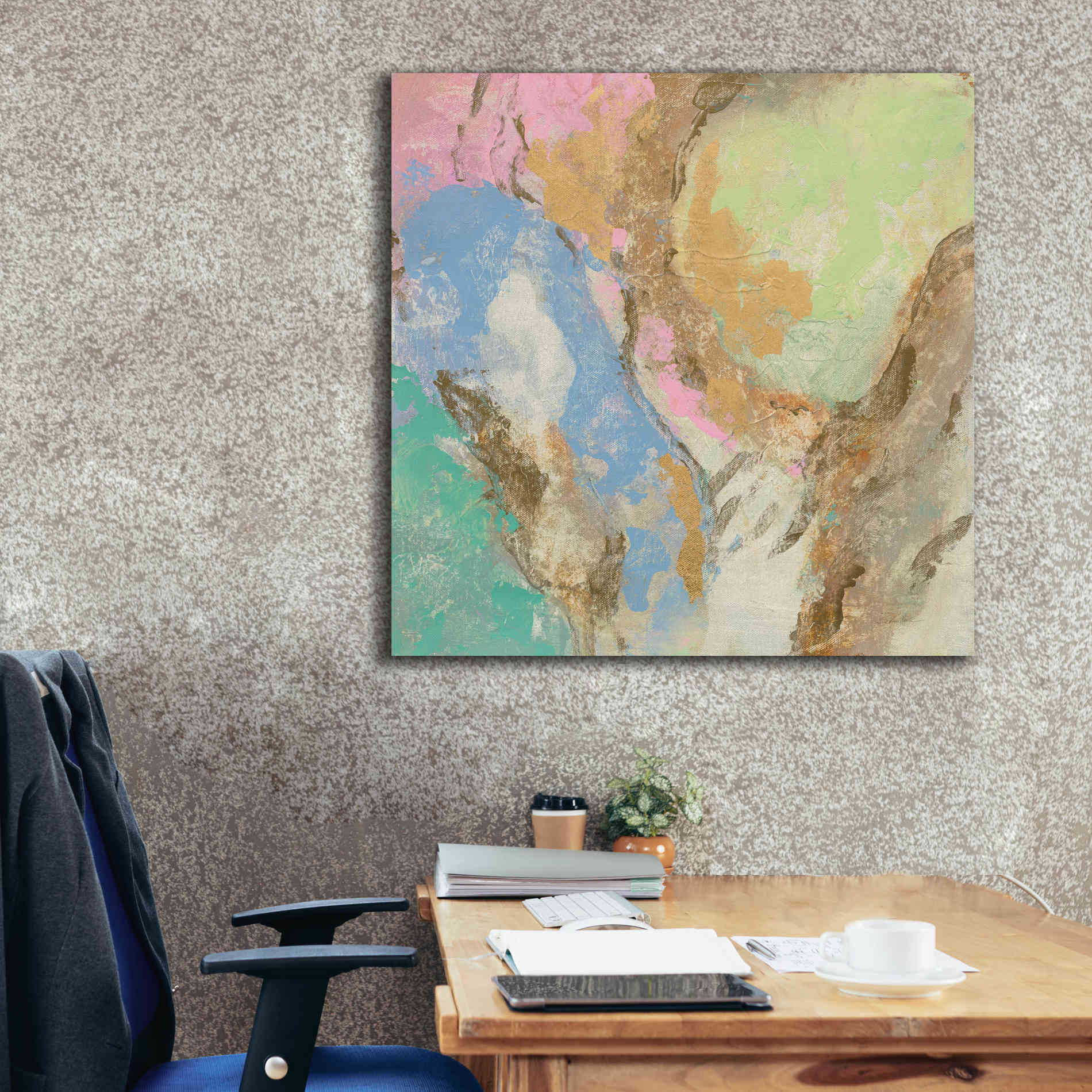 'Retro Jewel Tones II' by Silvia Vassileva, Canvas Wall Art,37 x 37
