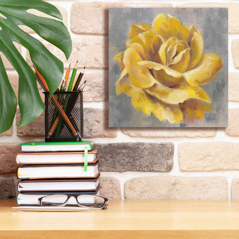 Image of 'Yellow Roses I' by Silvia Vassileva, Canvas Wall Art,12 x 12