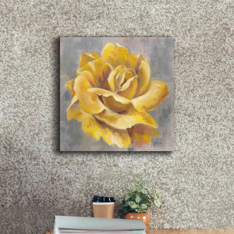 Image of 'Yellow Roses I' by Silvia Vassileva, Canvas Wall Art,18 x 18