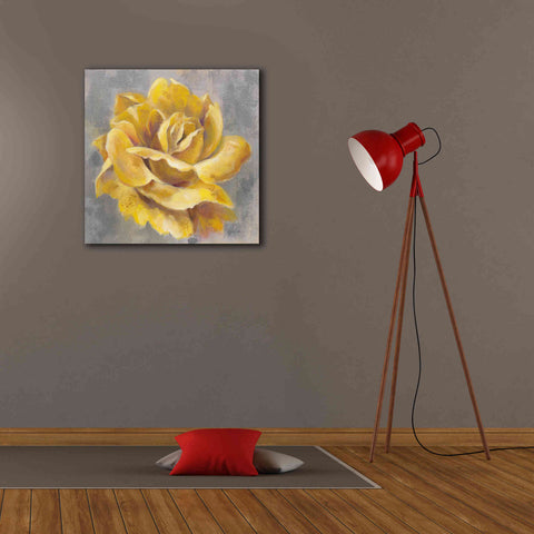 Image of 'Yellow Roses I' by Silvia Vassileva, Canvas Wall Art,26 x 26