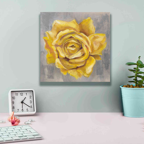 Image of 'Yellow Roses II' by Silvia Vassileva, Canvas Wall Art,12 x 12