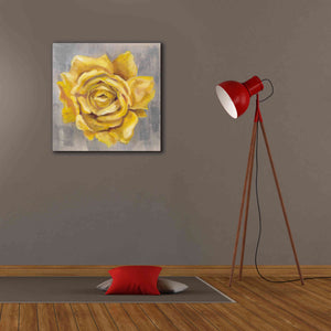 'Yellow Roses II' by Silvia Vassileva, Canvas Wall Art,26 x 26