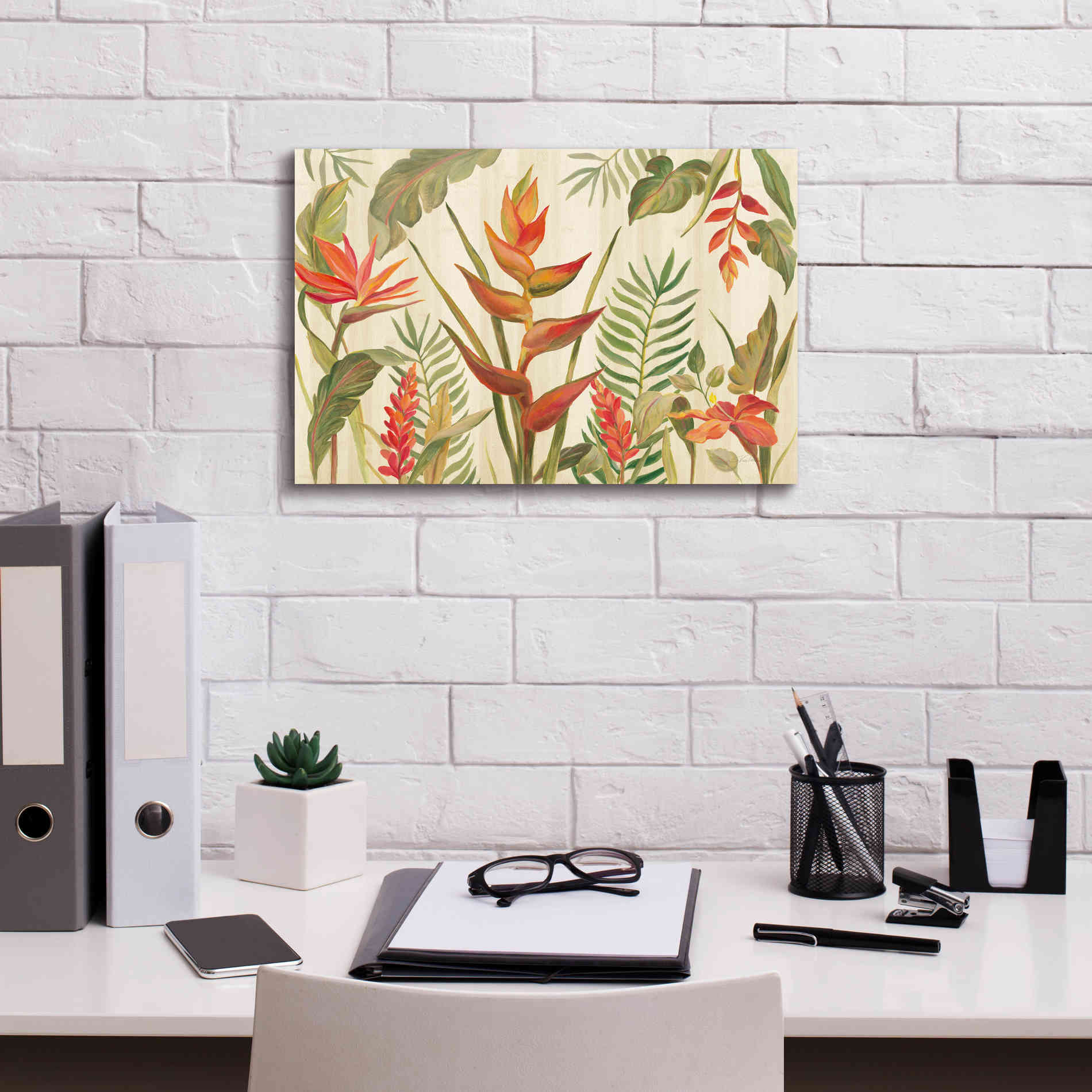 'Tropical Garden VII' by Silvia Vassileva, Canvas Wall Art,18 x 12