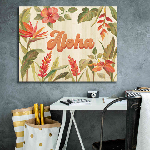 Image of 'Tropical Garden VIII' by Silvia Vassileva, Canvas Wall Art,34 x 26