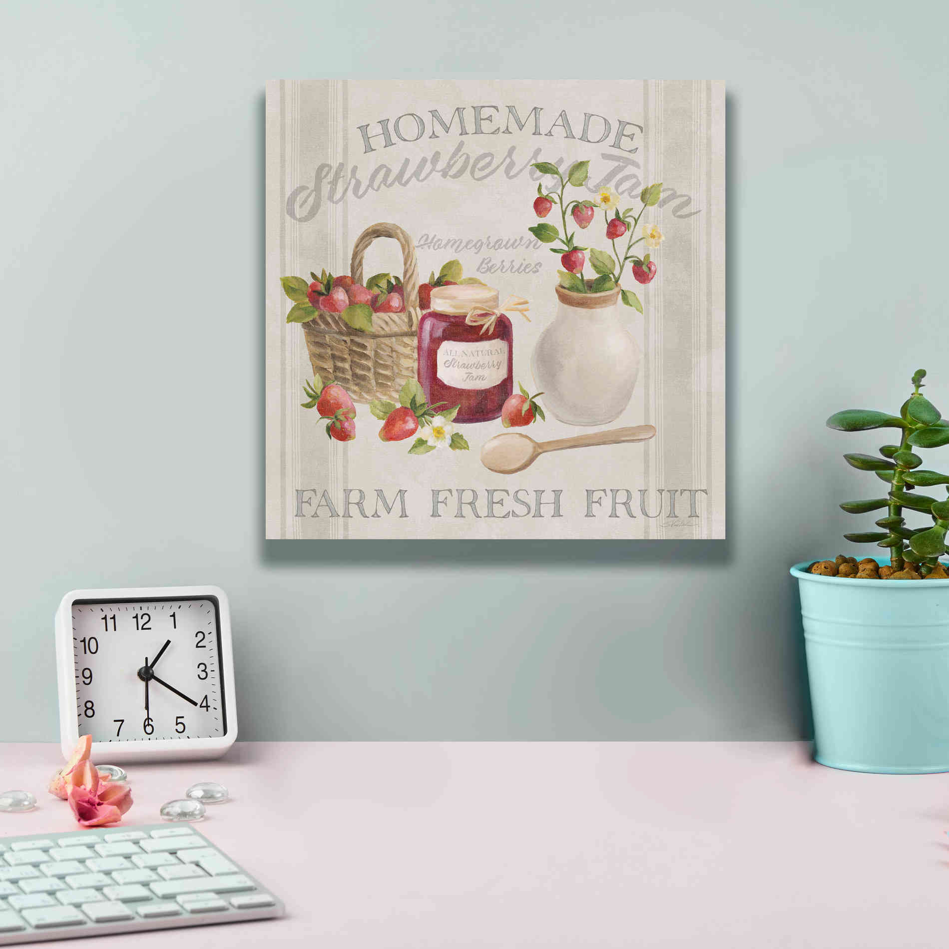 'Homemade Happiness III' by Silvia Vassileva, Canvas Wall Art,12 x 12