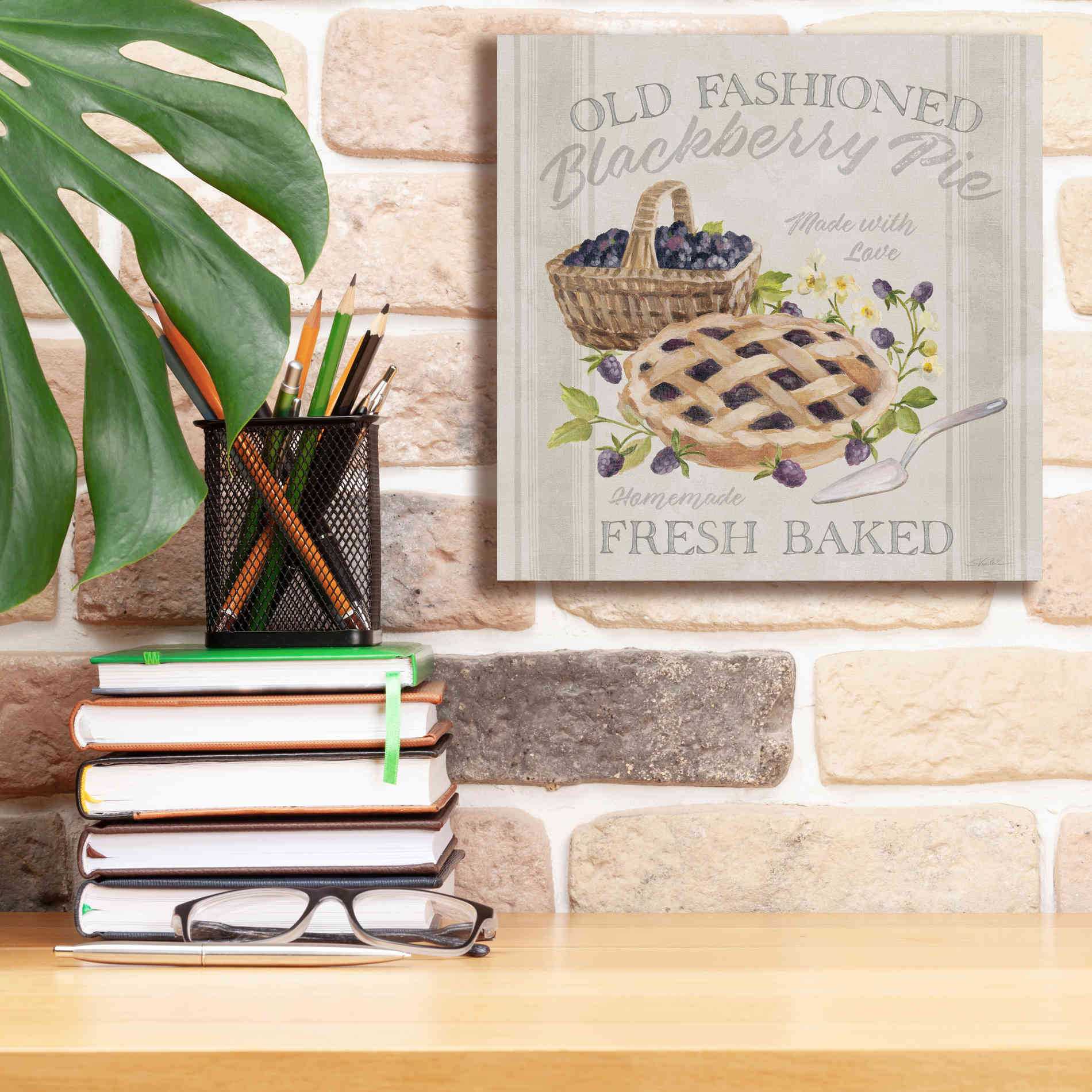'Homemade Happiness V' by Silvia Vassileva, Canvas Wall Art,12 x 12