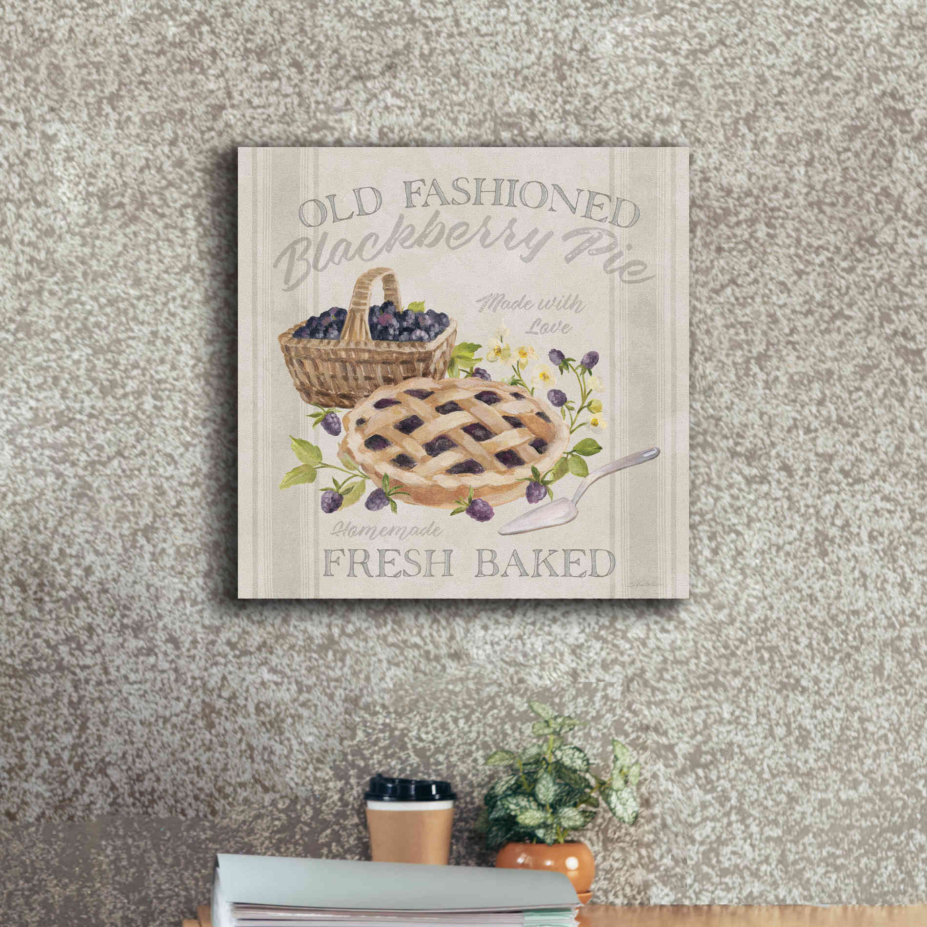 'Homemade Happiness V' by Silvia Vassileva, Canvas Wall Art,18 x 18