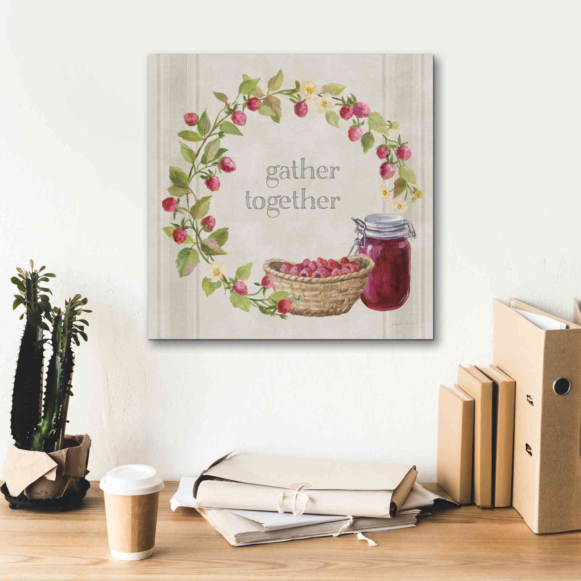'Homemade Happiness VIII' by Silvia Vassileva, Canvas Wall Art,18 x 18