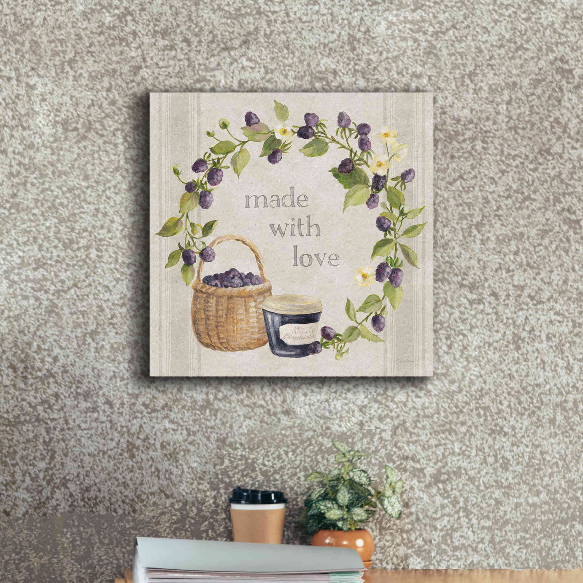 'Homemade Happiness IX' by Silvia Vassileva, Canvas Wall Art,18 x 18