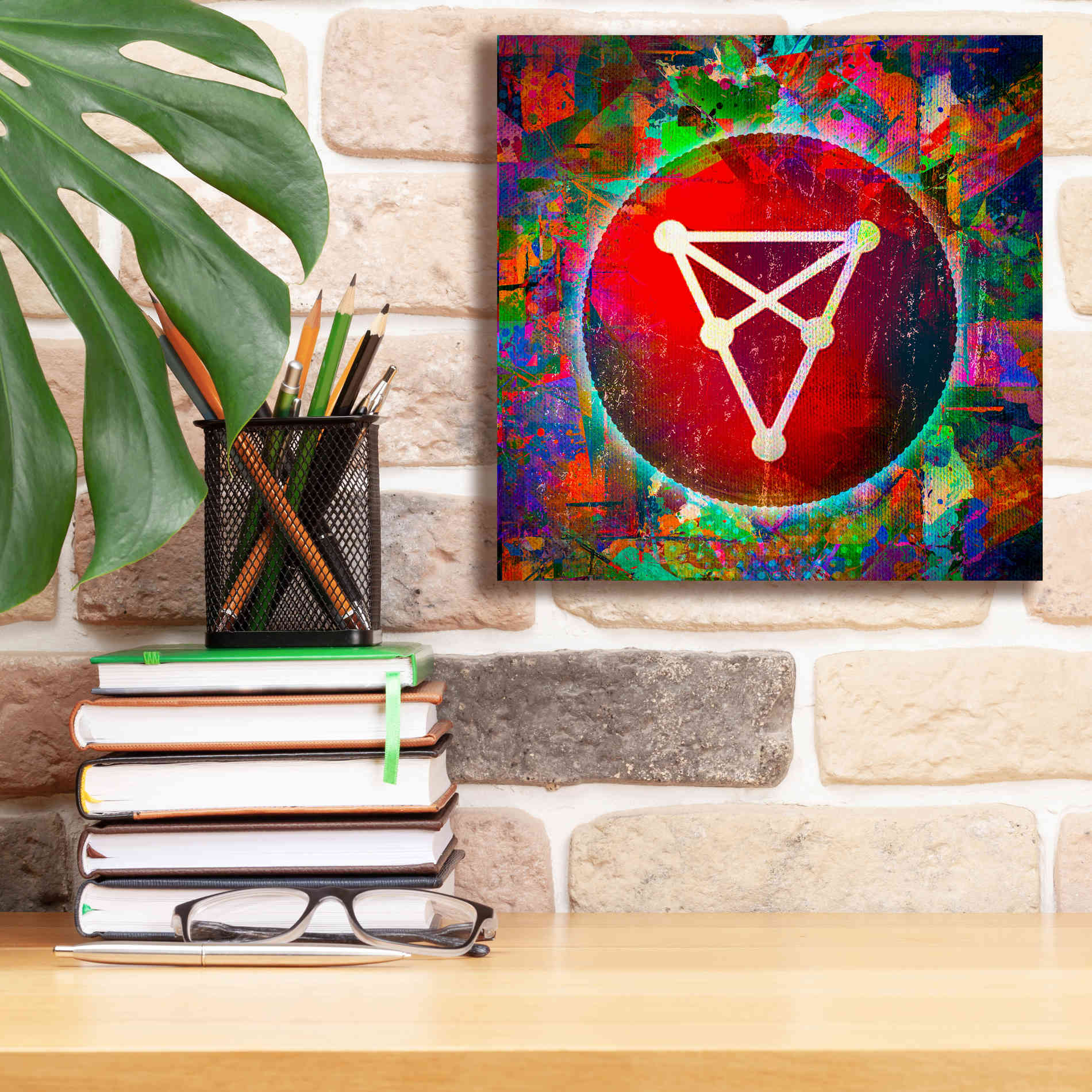 'CHZ Chiliz Crypto,' Canvas Wall Art,12 x 12