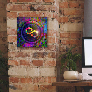 'MATIC Polygon Crypto,' Canvas Wall Art,12 x 12