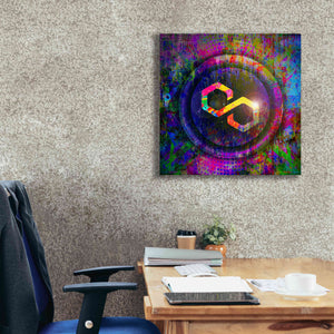'MATIC Polygon Crypto,' Canvas Wall Art,26 x 26