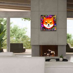 'SHIB Shiba Inu Crypto,' Canvas Wall Art,26 x 26