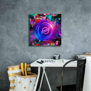 'XLM Stellar Crypto,' Canvas Wall Art,18 x 18
