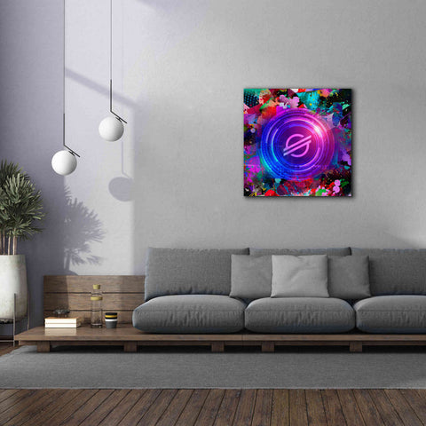 Image of 'XLM Stellar Crypto,' Canvas Wall Art,37 x 37