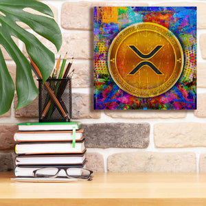 'XRP Crypto,' Canvas Wall Art,12 x 12