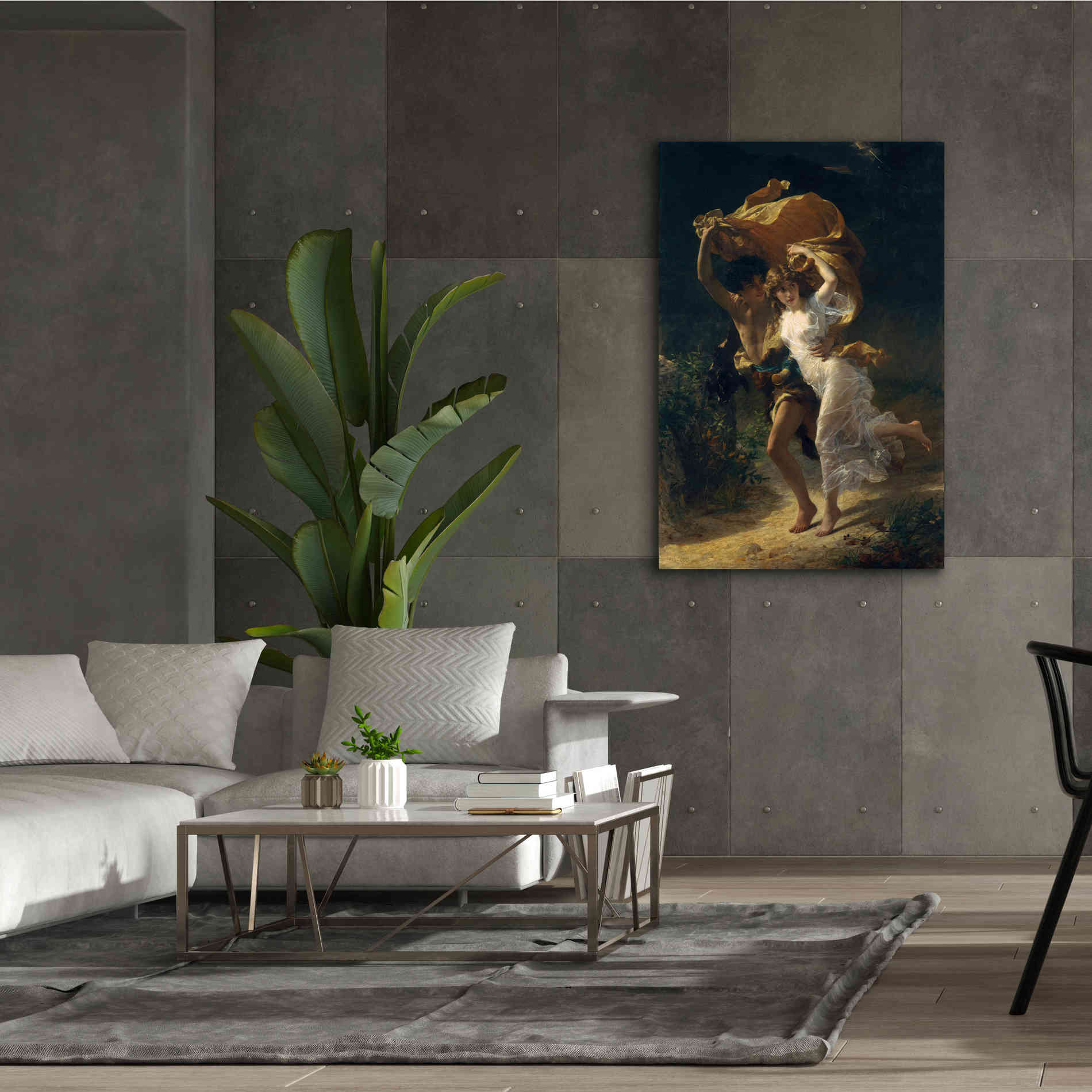 Epic Art 'The Storm' by Pierre Auguste Cot, Canvas Wall Art,40 x 60