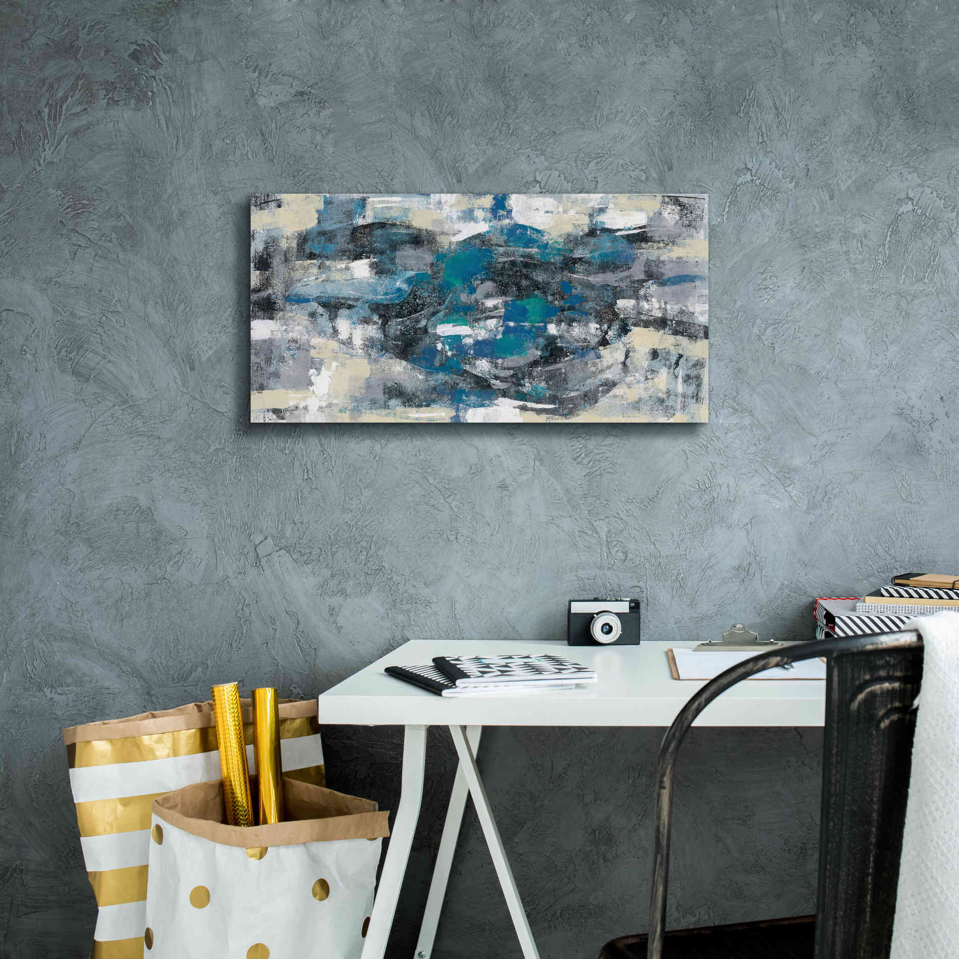 Epic Art 'Moonlight Splash' by Silvia Vassileva, Canvas Wall Art,24 x 12