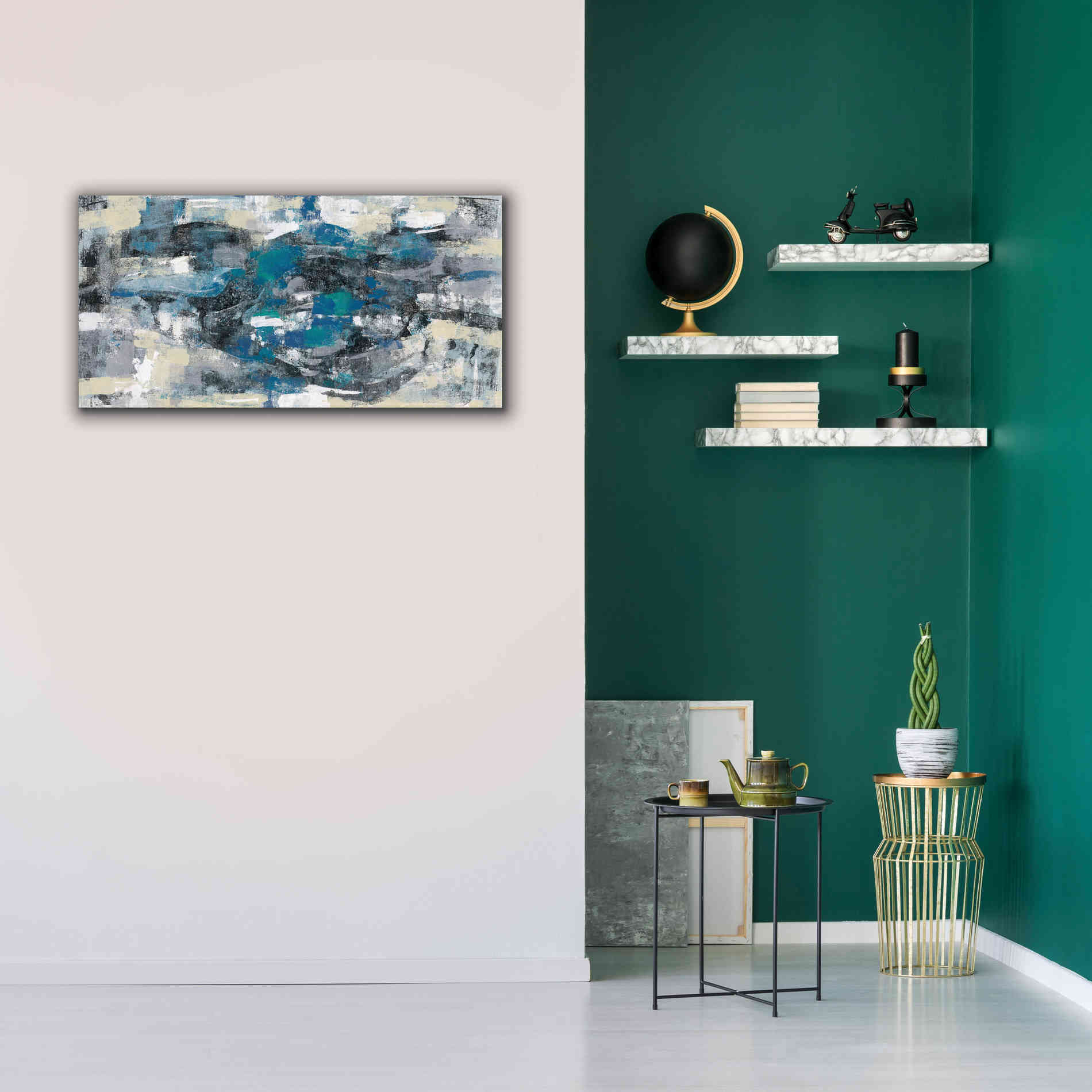 Epic Art 'Moonlight Splash' by Silvia Vassileva, Canvas Wall Art,40 x 20