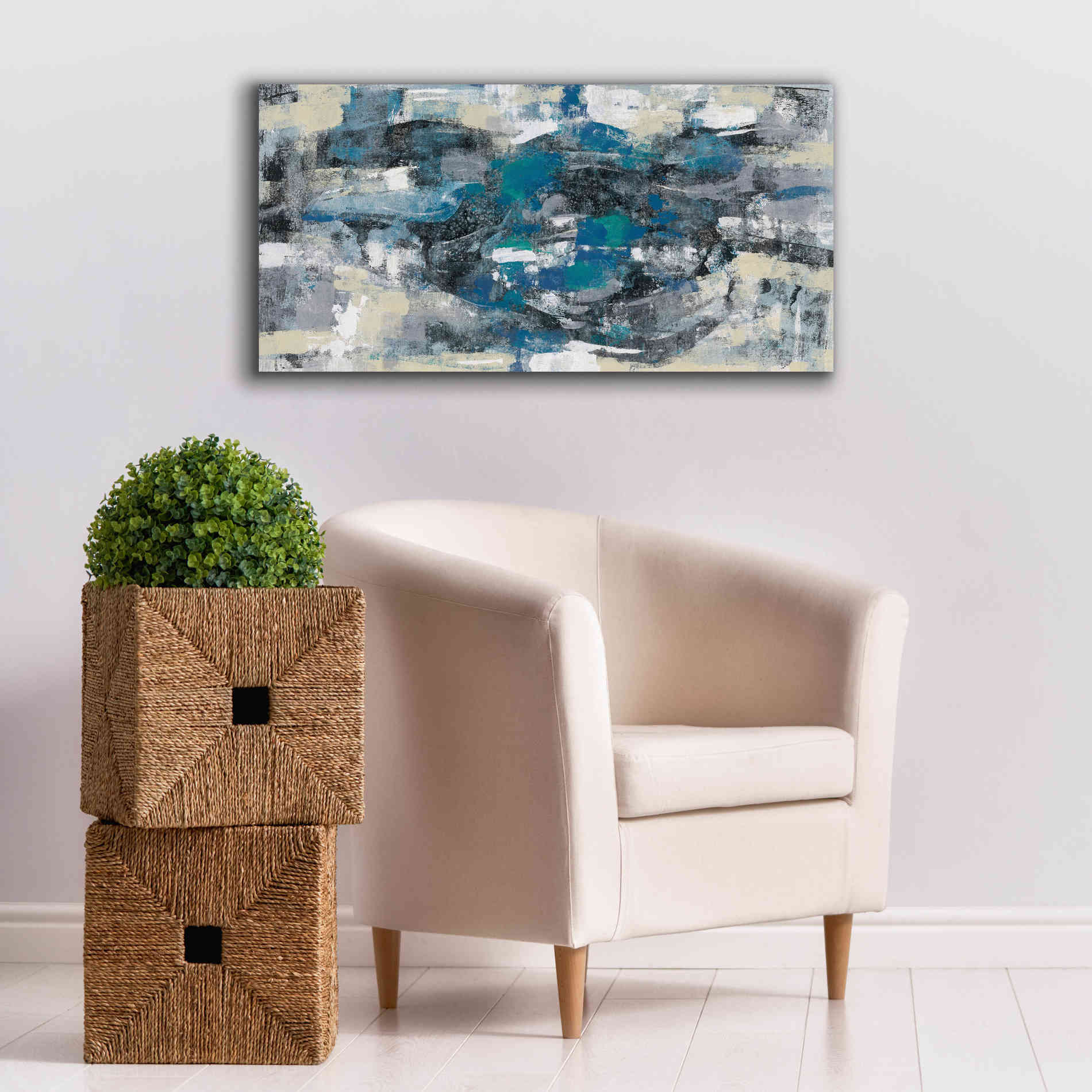 Epic Art 'Moonlight Splash' by Silvia Vassileva, Canvas Wall Art,40 x 20