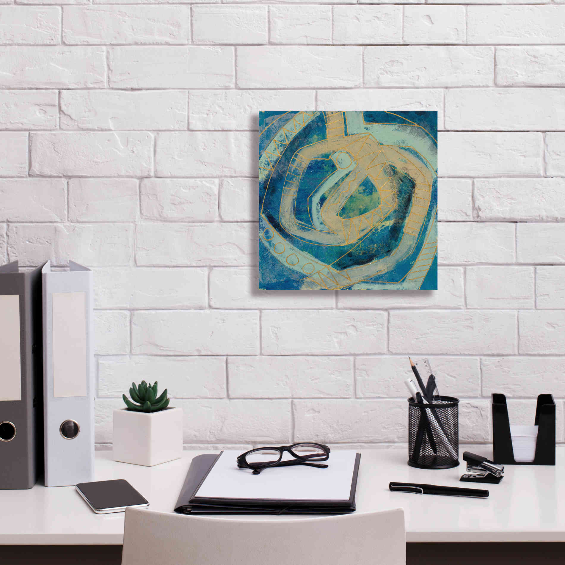 Epic Art 'Mid Modern Tile I' by Silvia Vassileva, Canvas Wall Art,12 x 12