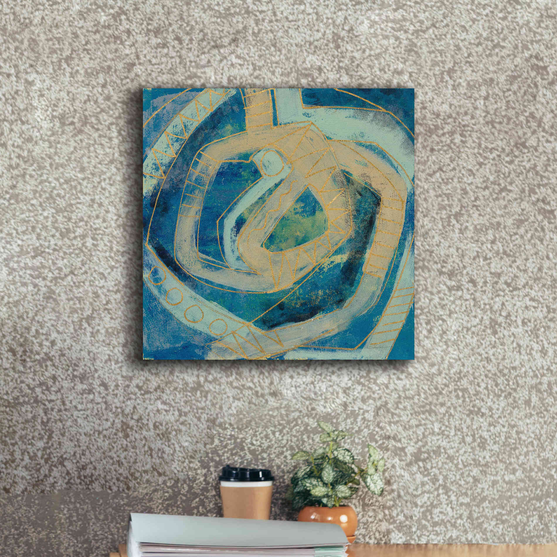 Epic Art 'Mid Modern Tile I' by Silvia Vassileva, Canvas Wall Art,18 x 18