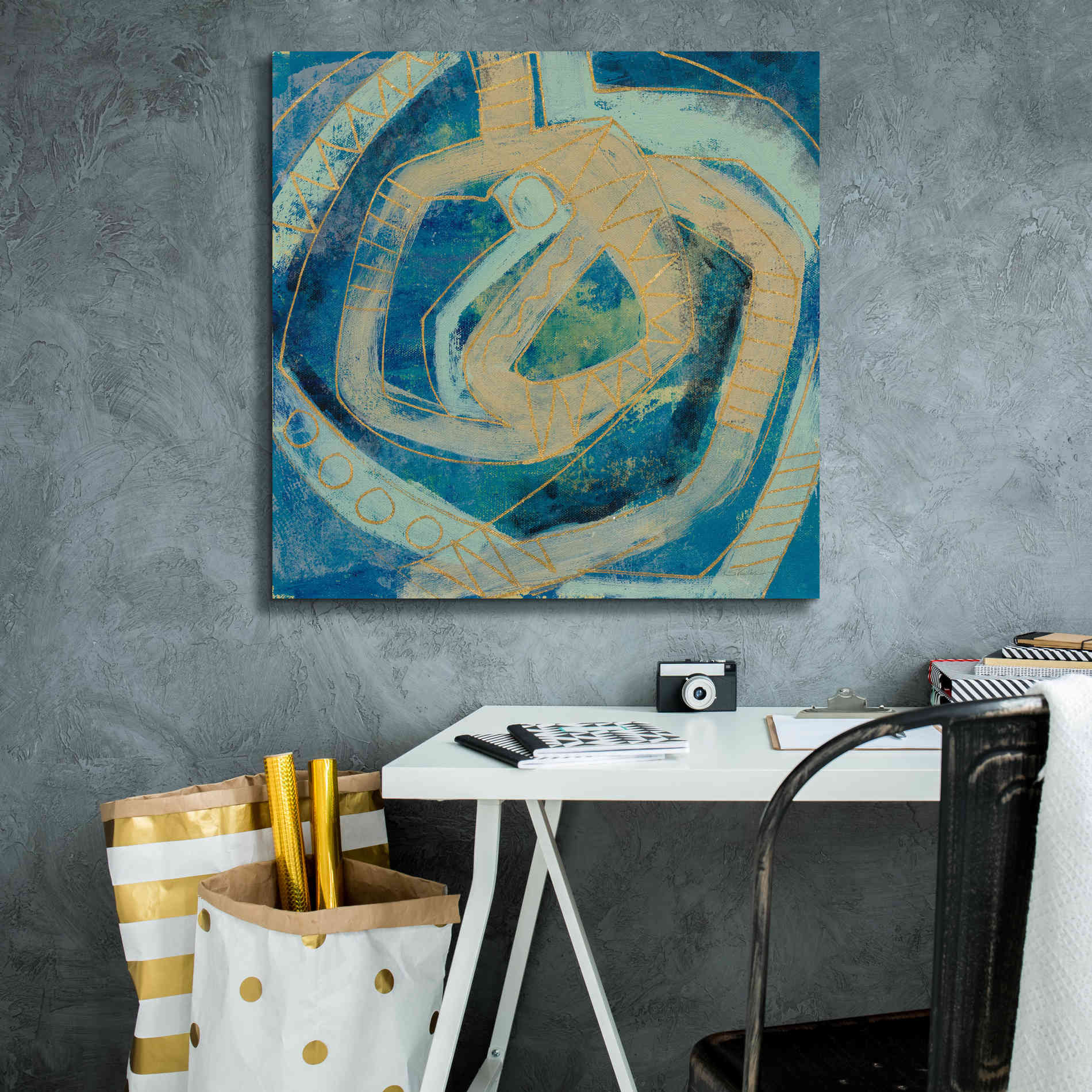 Epic Art 'Mid Modern Tile I' by Silvia Vassileva, Canvas Wall Art,26 x 26