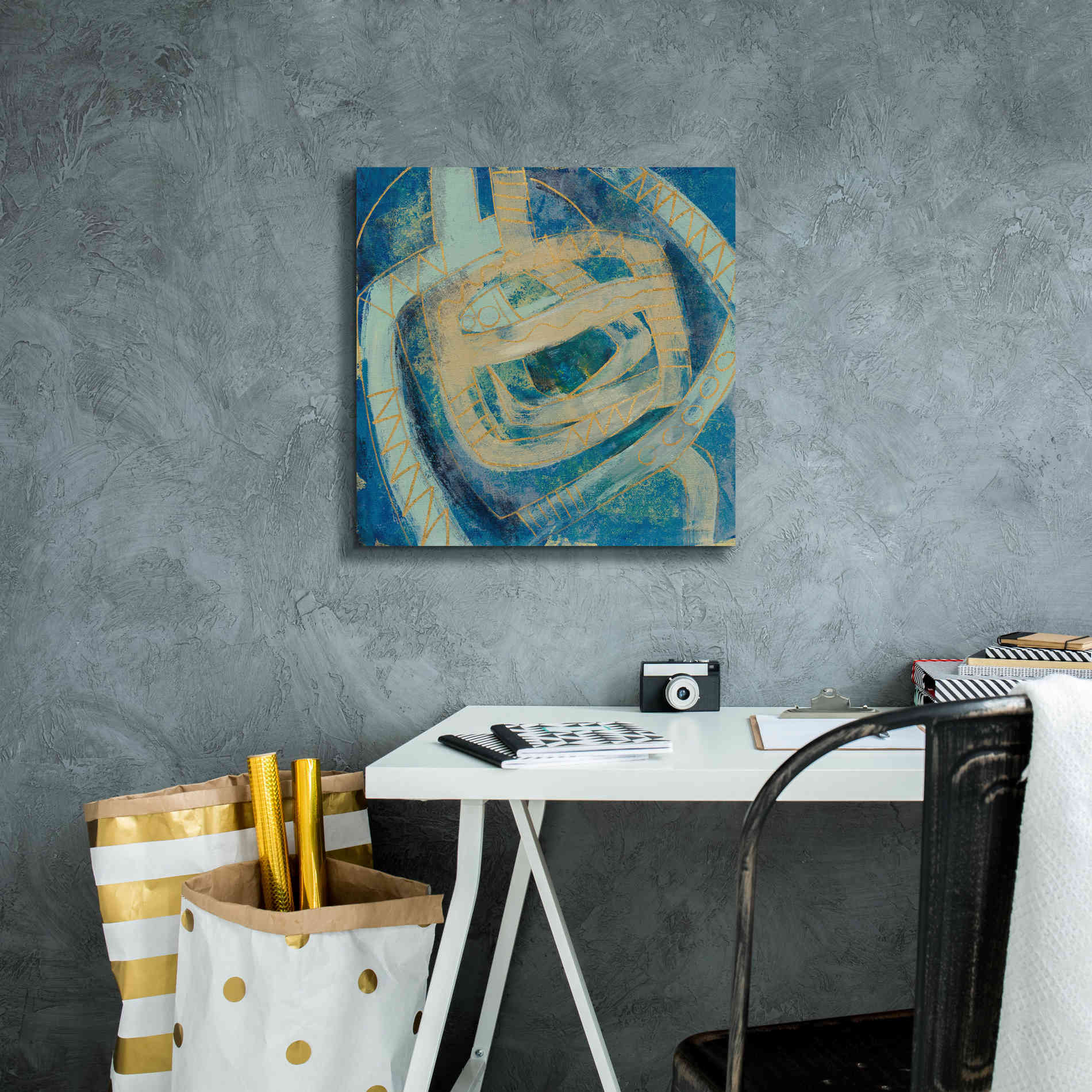 Epic Art 'Mid Modern Tile II' by Silvia Vassileva, Canvas Wall Art,18 x 18