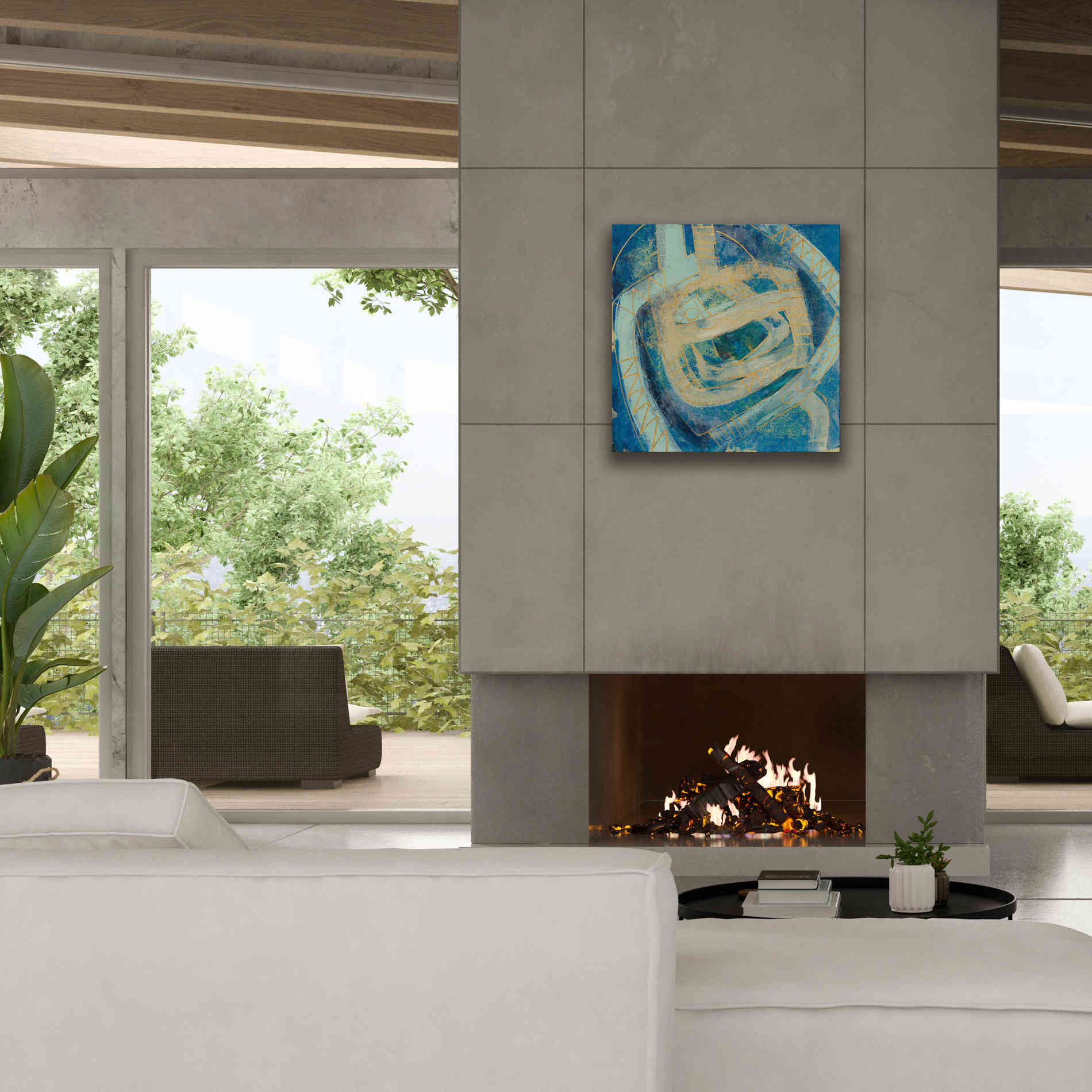 Epic Art 'Mid Modern Tile II' by Silvia Vassileva, Canvas Wall Art,26 x 26