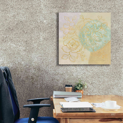 Image of Epic Art 'Mid Mod Sophisticated Floral II' by Silvia Vassileva, Canvas Wall Art,26 x 26