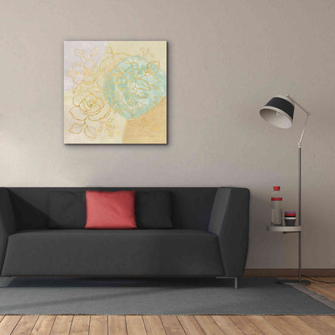 Image of Epic Art 'Mid Mod Sophisticated Floral II' by Silvia Vassileva, Canvas Wall Art,37 x 37