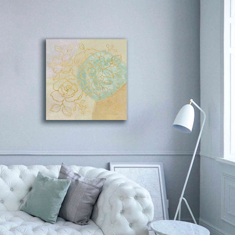 Image of Epic Art 'Mid Mod Sophisticated Floral II' by Silvia Vassileva, Canvas Wall Art,37 x 37