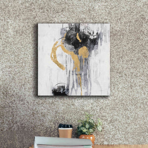 Epic Art 'Golden Rain I' by Silvia Vassileva, Canvas Wall Art,18 x 18