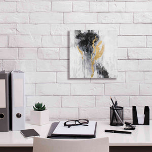 Epic Art 'Golden Rain II' by Silvia Vassileva, Canvas Wall Art,12 x 12