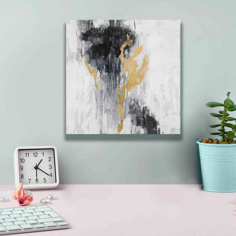 Image of Epic Art 'Golden Rain II' by Silvia Vassileva, Canvas Wall Art,12 x 12