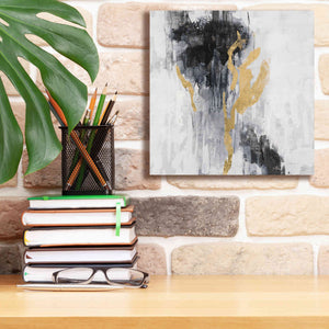 Epic Art 'Golden Rain II' by Silvia Vassileva, Canvas Wall Art,12 x 12