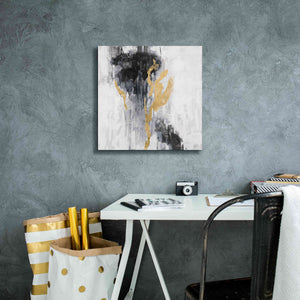 Epic Art 'Golden Rain II' by Silvia Vassileva, Canvas Wall Art,18 x 18