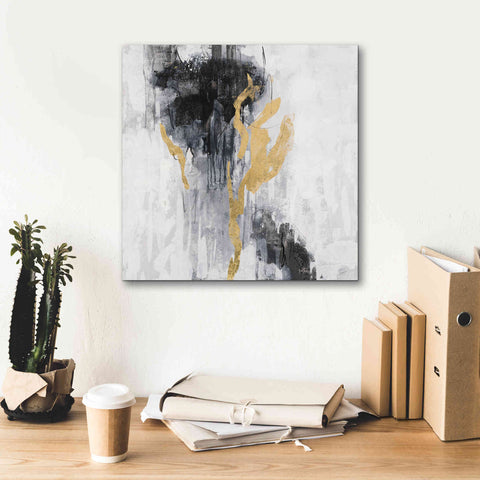 Image of Epic Art 'Golden Rain II' by Silvia Vassileva, Canvas Wall Art,18 x 18