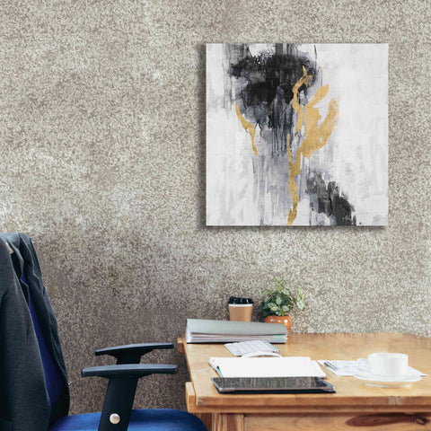 Image of Epic Art 'Golden Rain II' by Silvia Vassileva, Canvas Wall Art,26 x 26