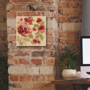 Epic Art 'Gilded Loose Floral I' by Silvia Vassileva, Canvas Wall Art,12 x 12