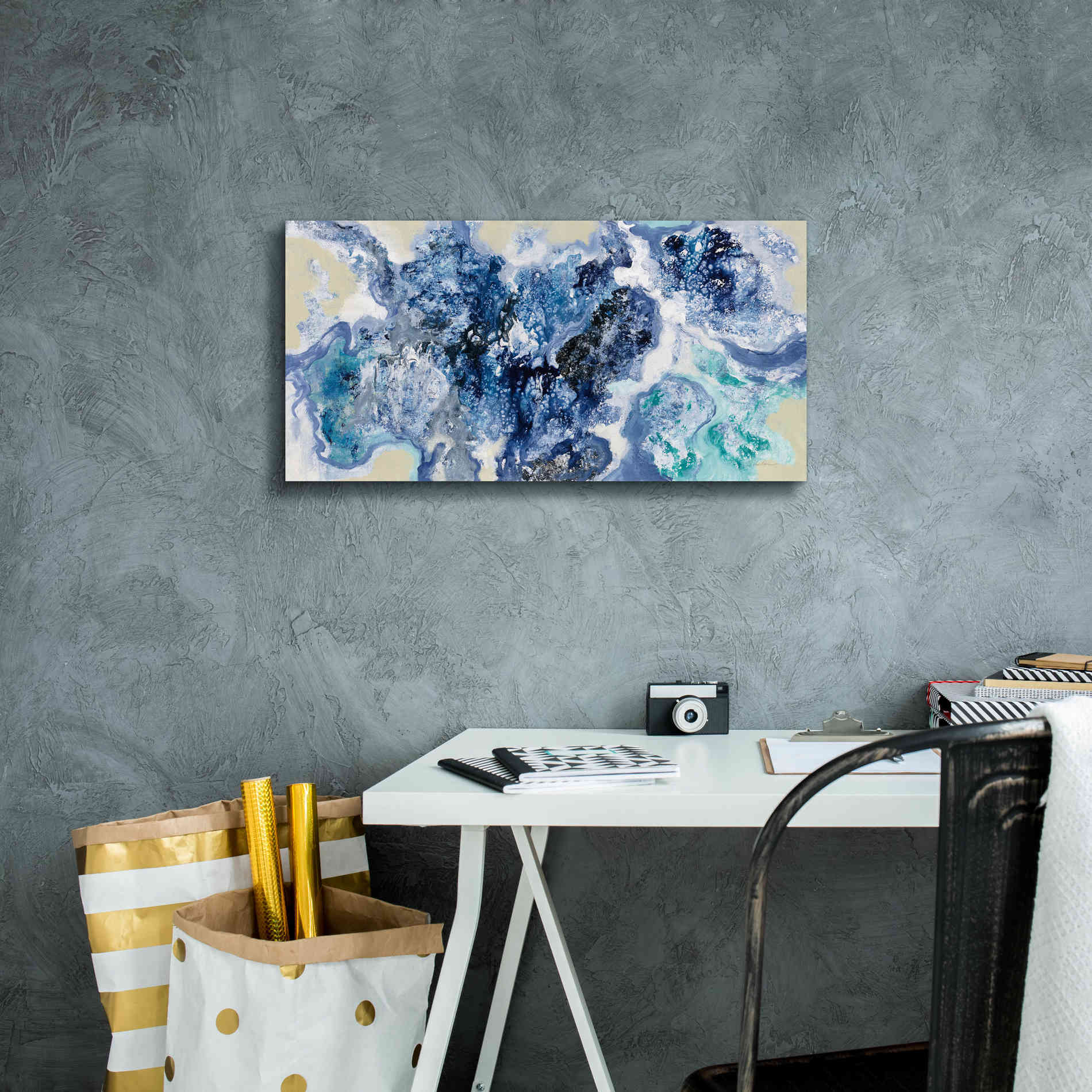 Epic Art 'Low Tide Reflections' by Silvia Vassileva, Canvas Wall Art,24 x 12