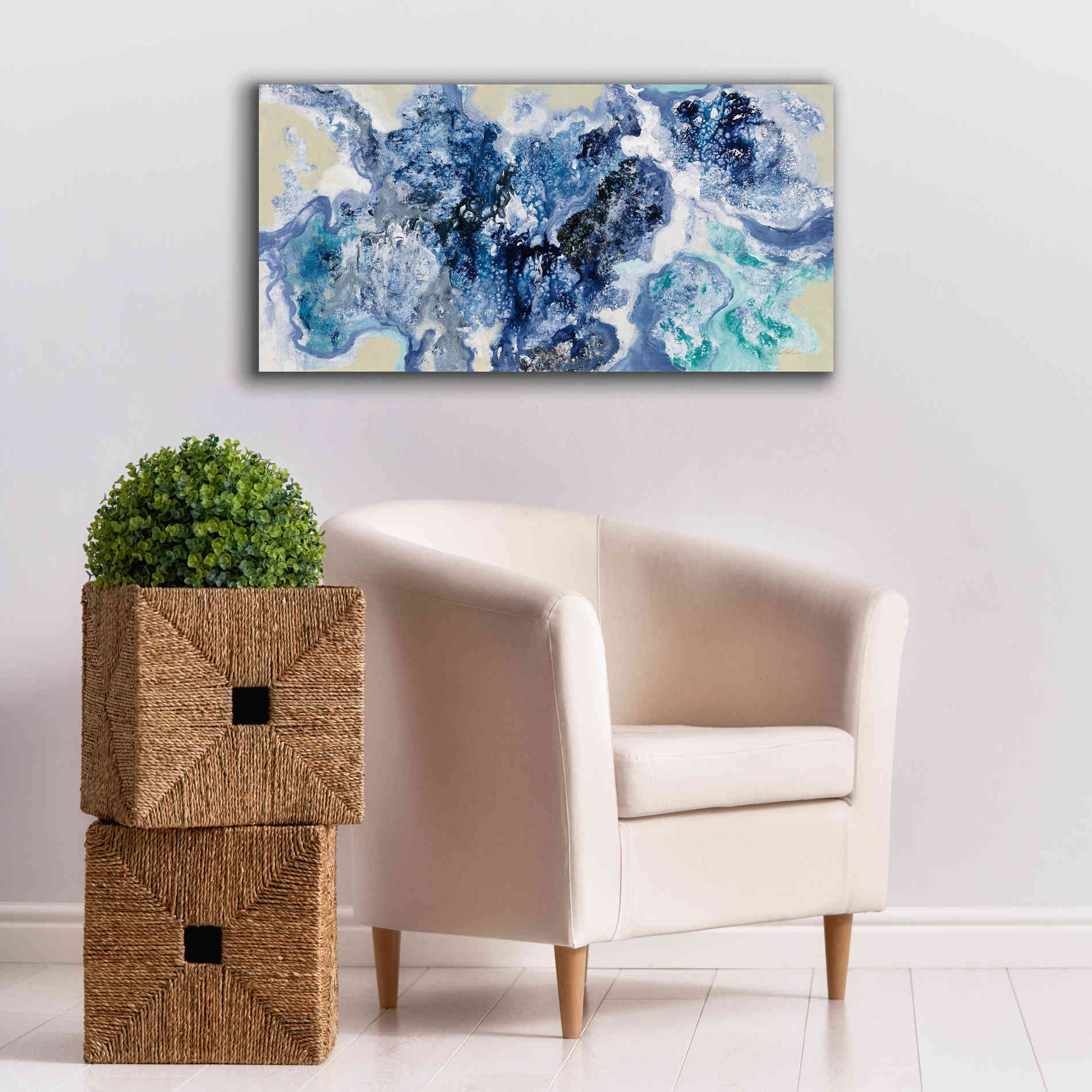 Epic Art 'Low Tide Reflections' by Silvia Vassileva, Canvas Wall Art,40 x 20