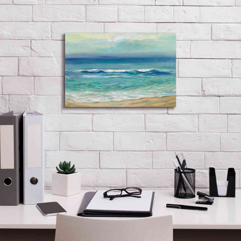 Image of Epic Art 'Seaside Sunrise' by Silvia Vassileva, Canvas Wall Art,18 x 12