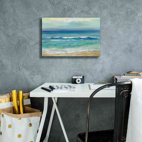 Image of Epic Art 'Seaside Sunrise' by Silvia Vassileva, Canvas Wall Art,18 x 12